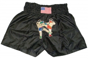 Muay Thai nylone shorts black